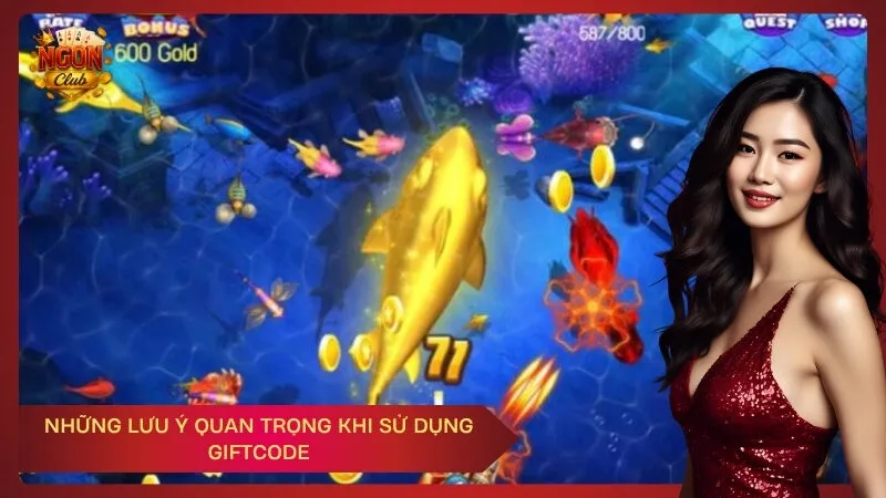 Những lưu ý quan trọng khi sử dụng giftcode